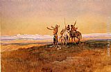 Charles Marion Russell Wall Art - Invocation to the Sun